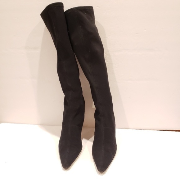 Gucci boots size 6 black stretch boots - Picture 3 of 7